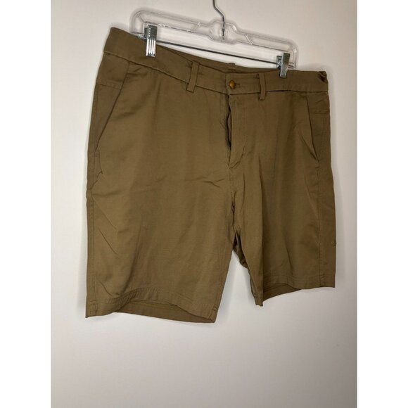 LULULEMON Comission Short Mens 36 Tan Stretch Slash Pocket Preppy - Picture 3 of 5